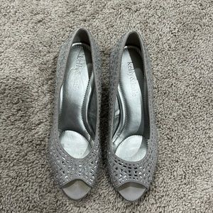 Kelly and Katie jewel peep toe heels